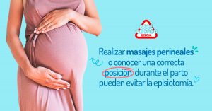Realizar masajes perineales o conocer una correcta posición durante el parto pueden evitar la episiotomía