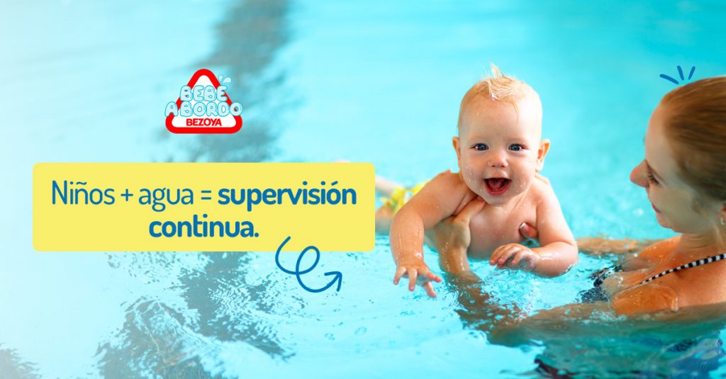 Niños + agua = supervisión continua 