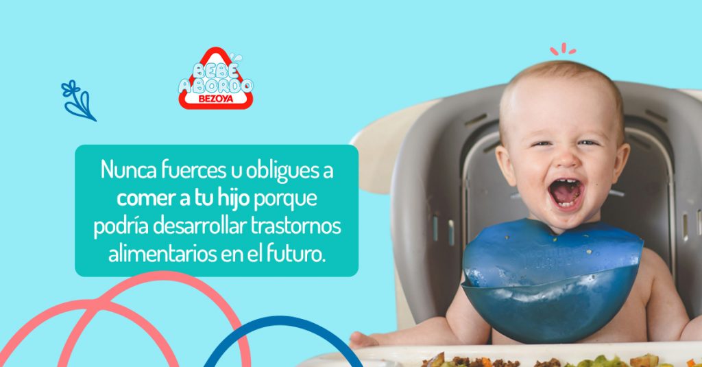 Nunca fuerces u obligues a comer a tu hijo porque podría desarrollar trastornos alimentarios en el futuro. 